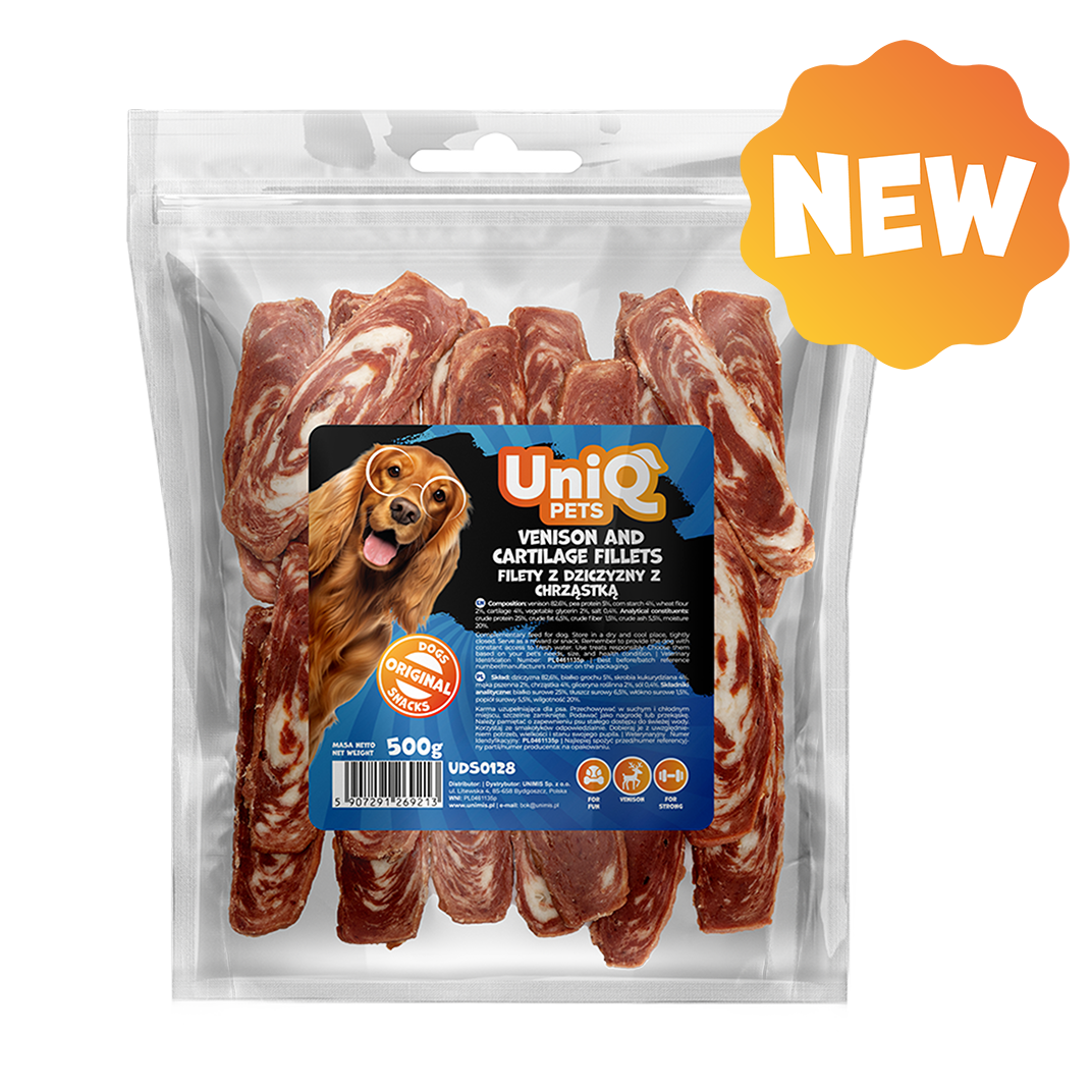 UniQ - Filetter m. Vildt - 500g