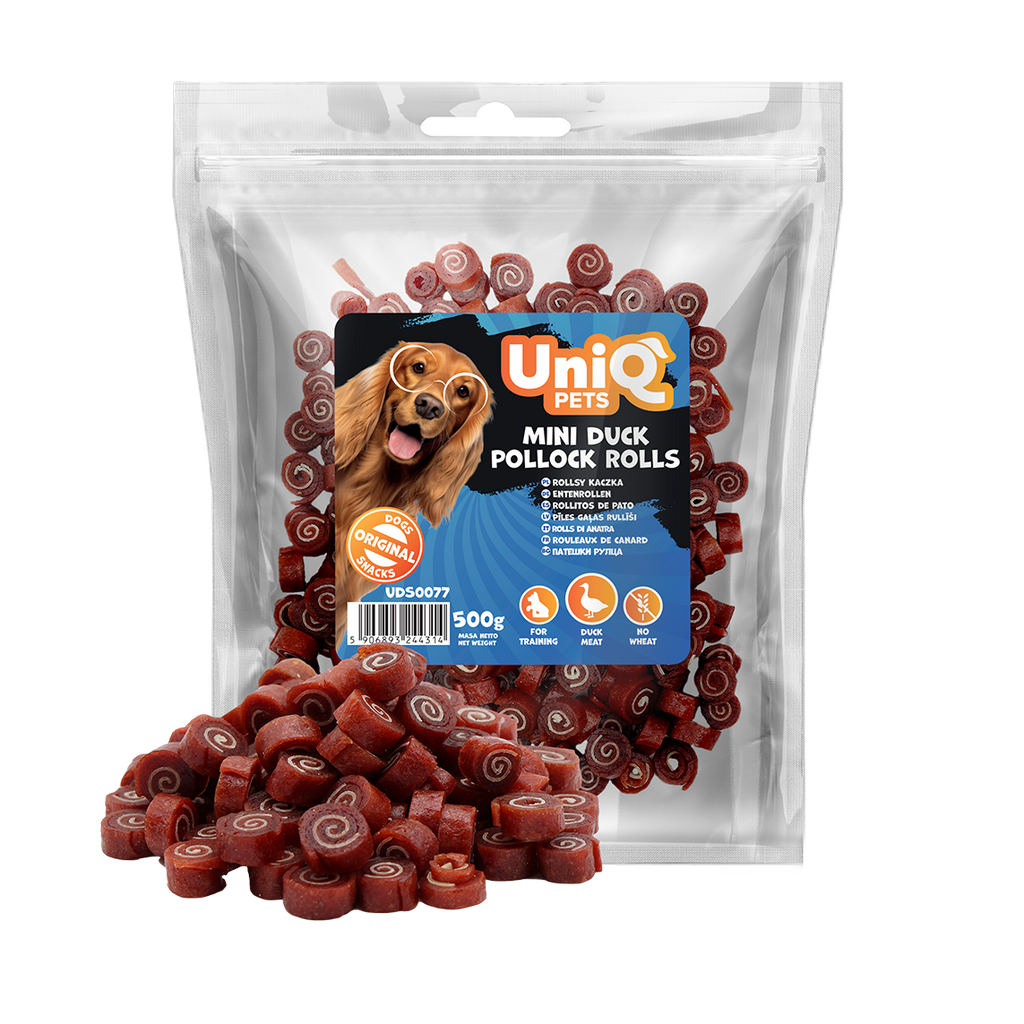 UniQ - Bløde Mini Ruller m. And & Sej - 500g