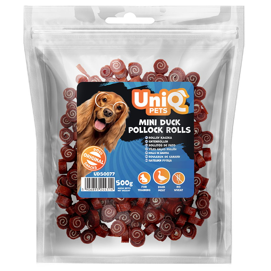 UniQ - Bløde Mini Ruller m. And & Sej - 500g