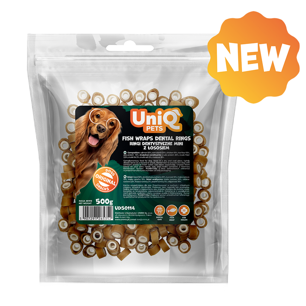 UniQ - Dental - Lakse-wraps - 500g