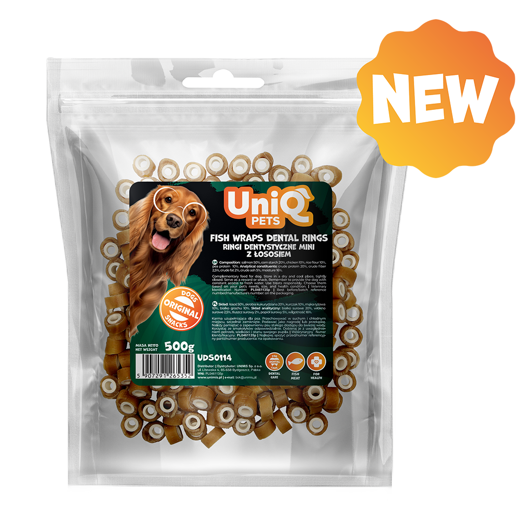 UniQ - Dental - Lakse-wraps - 500g