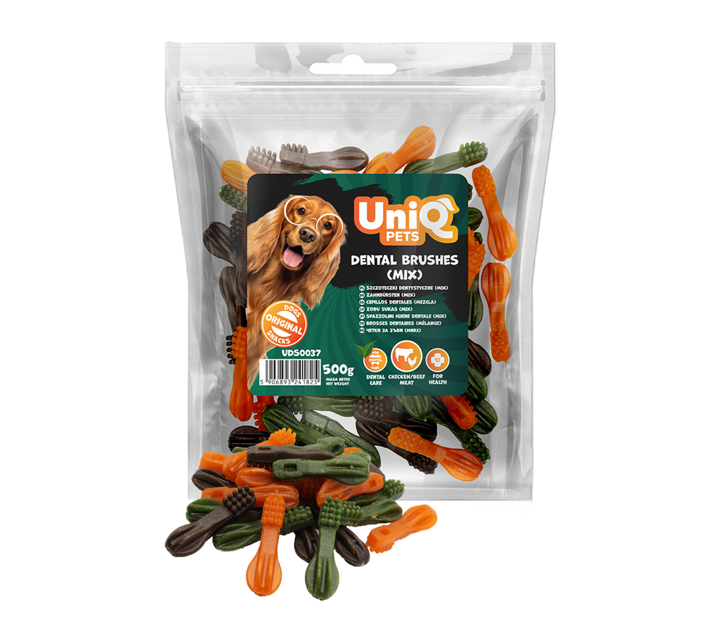 UniQ - DENTAL - "Tandbørster" m. Okse & Mynte - 500g