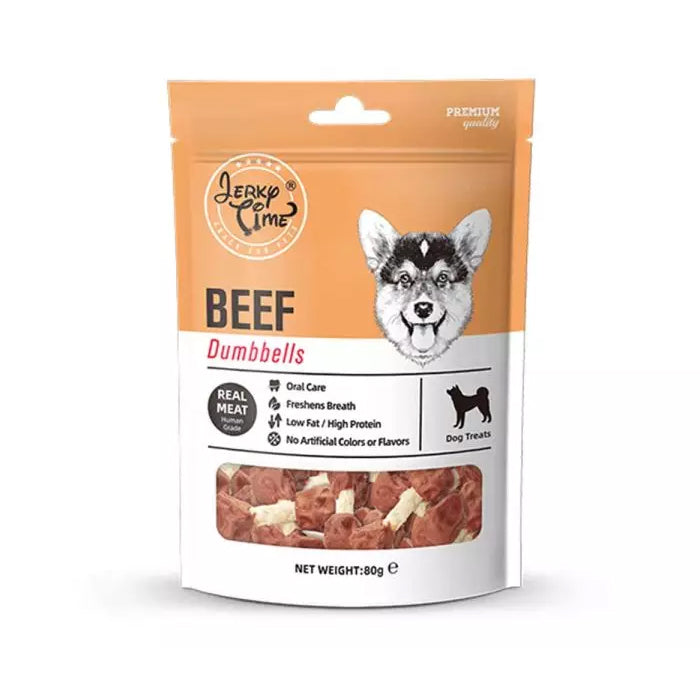 Jerky Time - Okse Dumbells 80g (BF: 19/11-24)