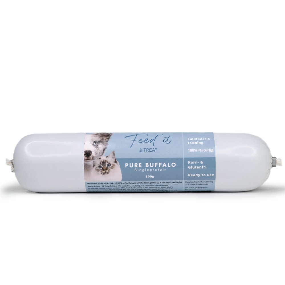 Feed'it - Foderpølse m. Bøffel -  800g