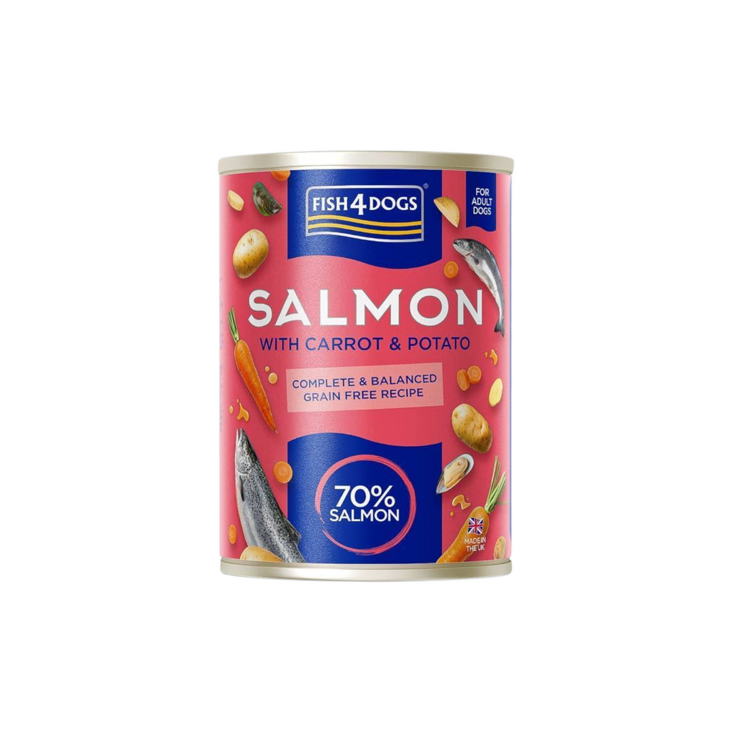 Fish4Dogs® Finest - Laks m. Gulerod & Kartofler - 395g