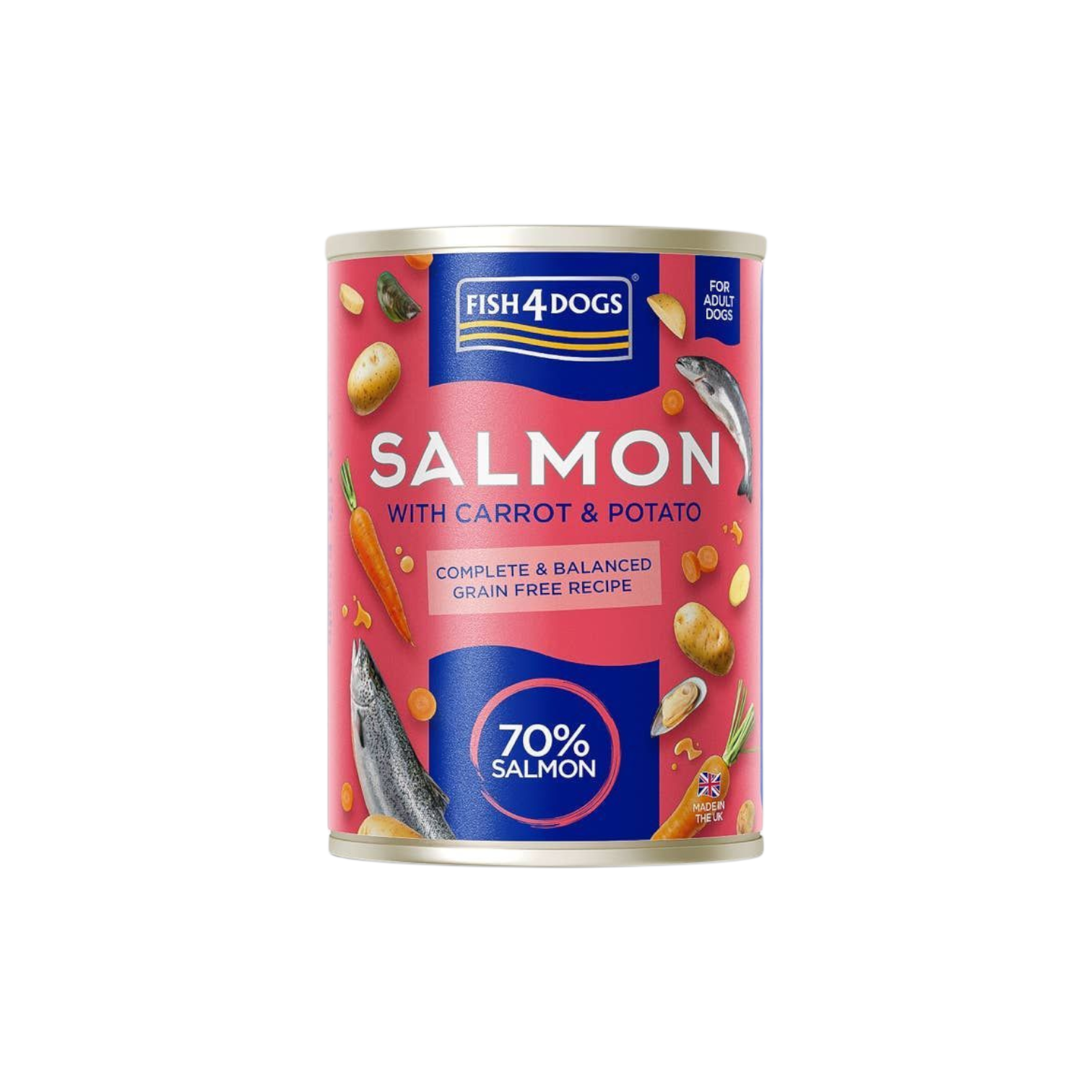 Fish4Dogs® Finest - Laks m. Gulerod & Kartofler - 395g