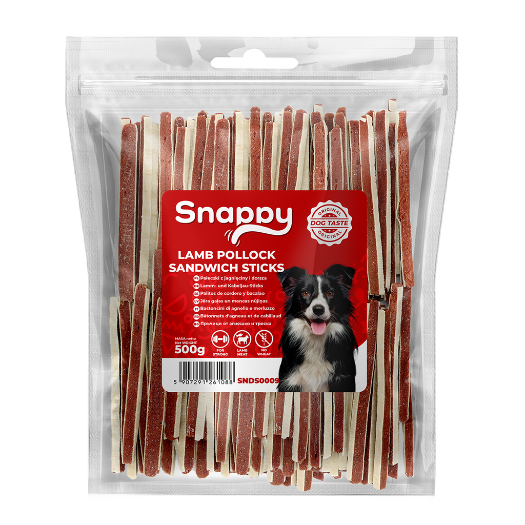 Snappy - Sandwich m. Lam & Sej - 500g
