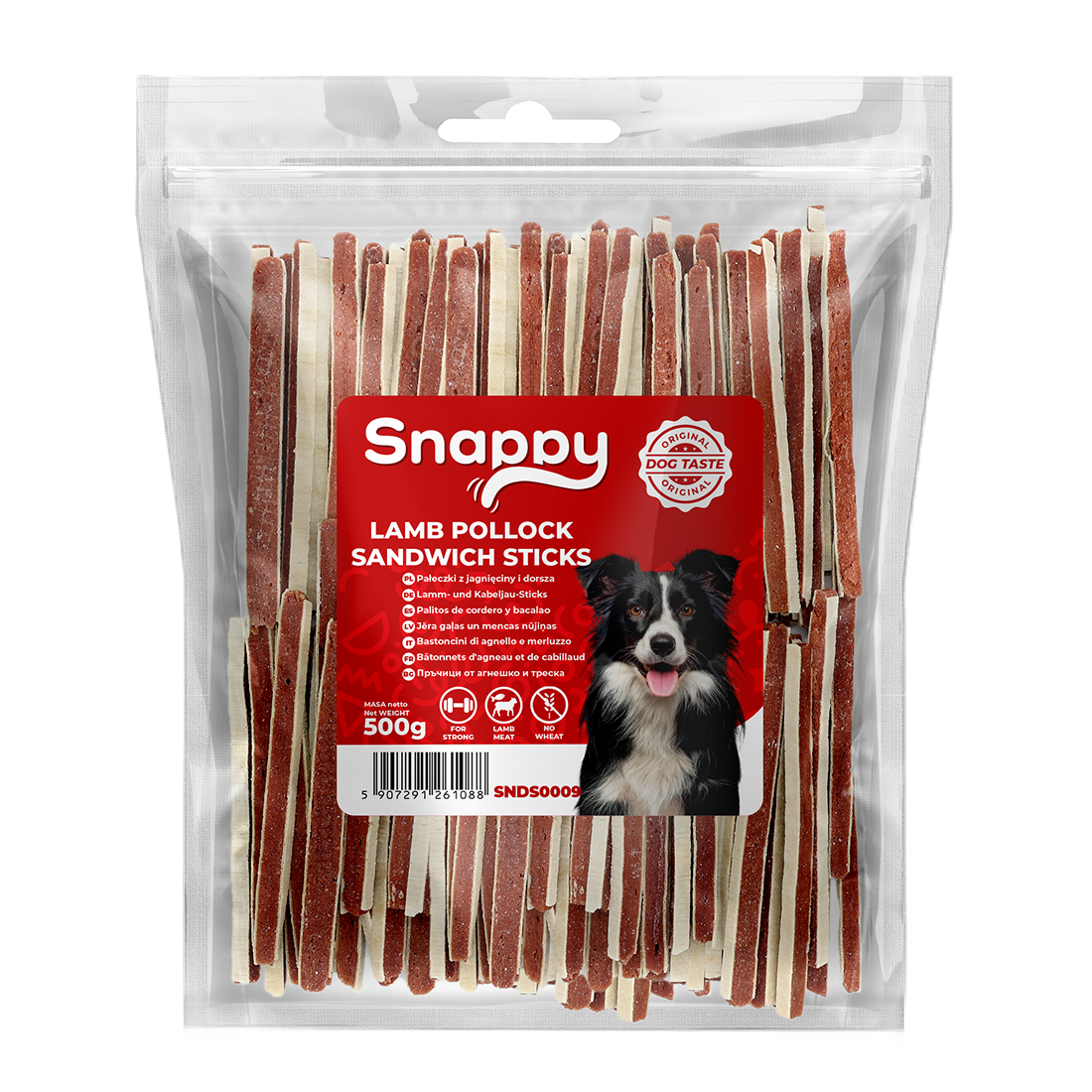 Snappy - Sandwich m. Lam & Sej - 500g