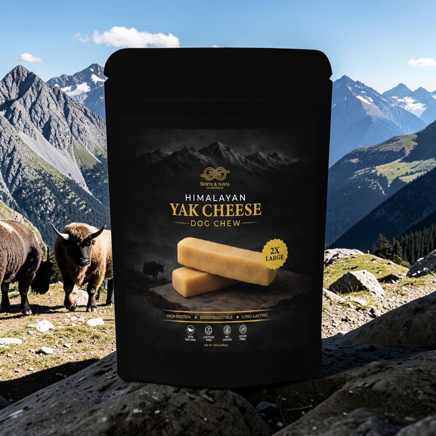 North & Navia - Himalaya Yak Tyggeben - 2x Large