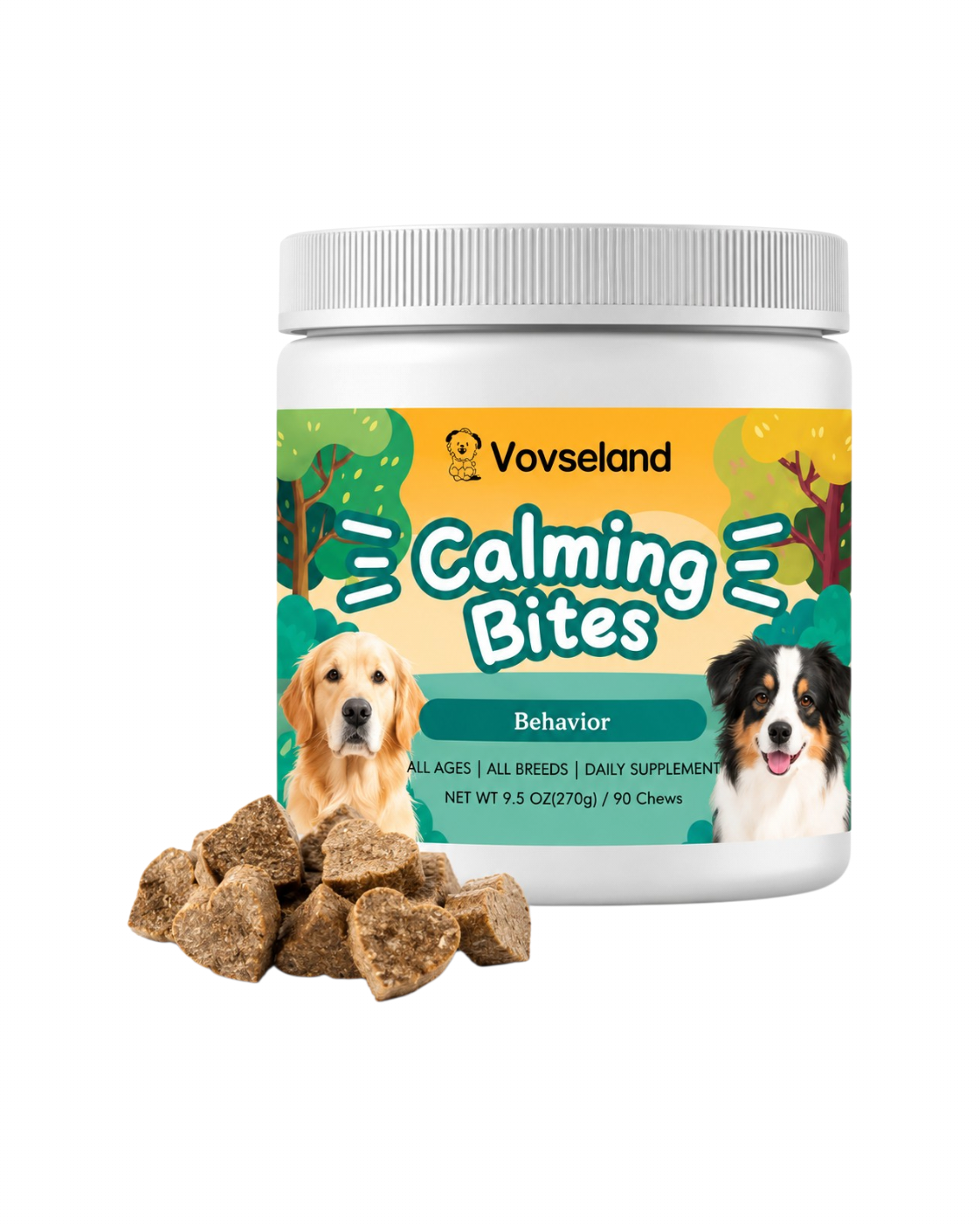 Vovseland - Tilskud - Calming Bites