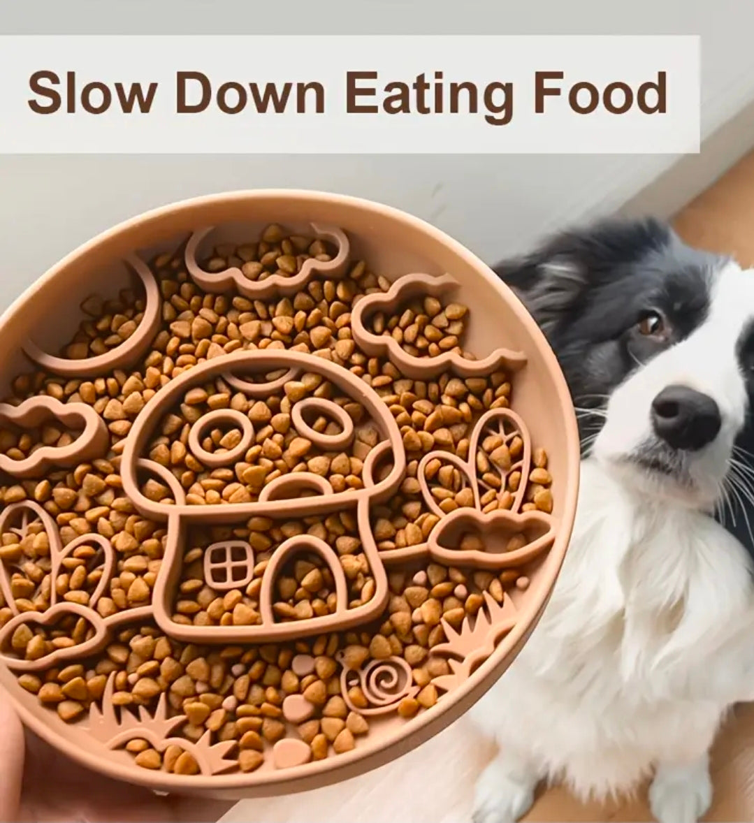 Slowfeeder/Slikkemåtte - Svampehus - Sand