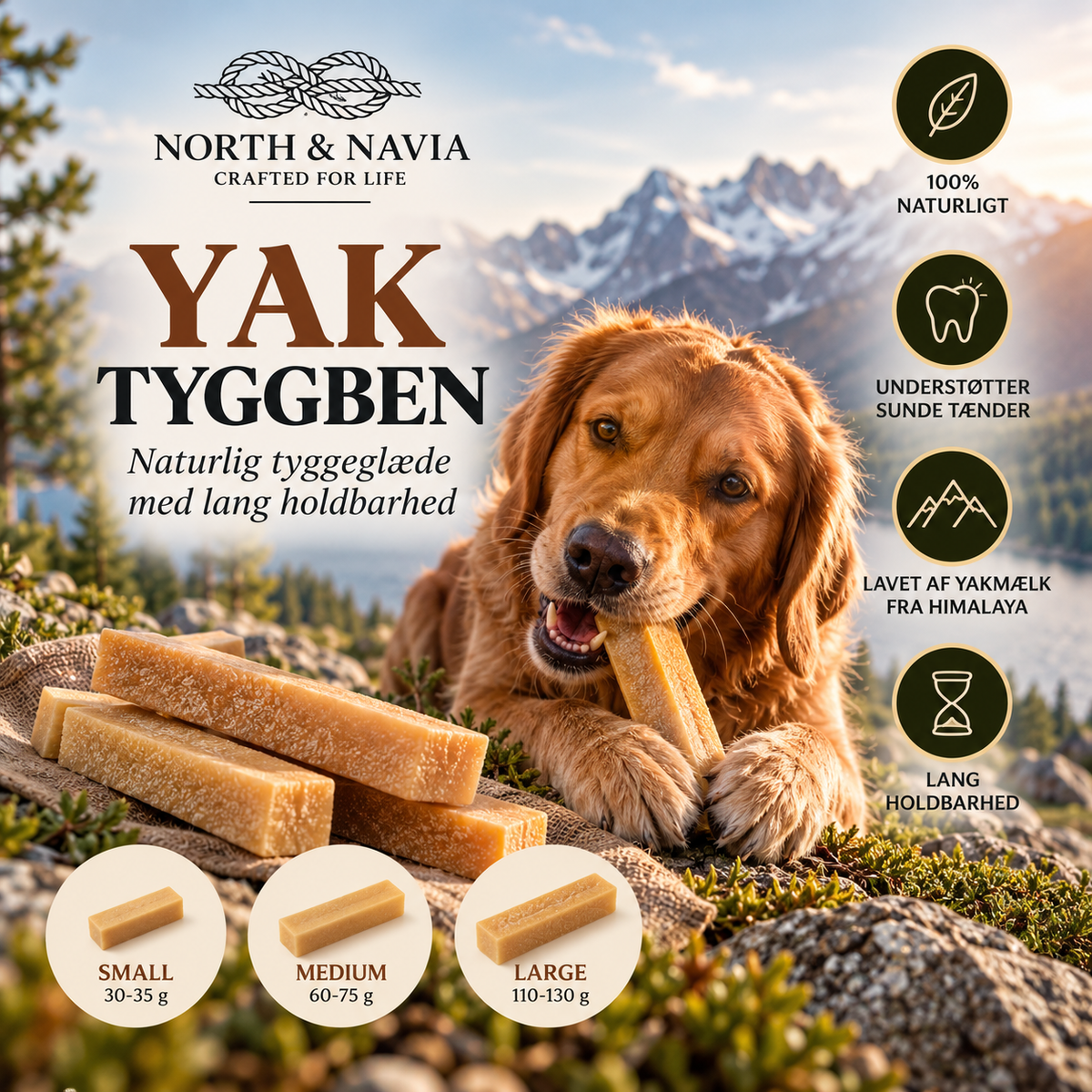 North & Navia - Yak Tyggeben - 30-35g - Small