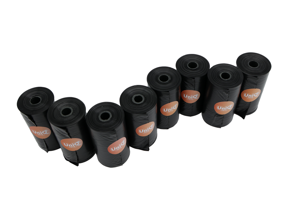 Høm Høm poser - 8 ruller á 20 stk. - Sorte