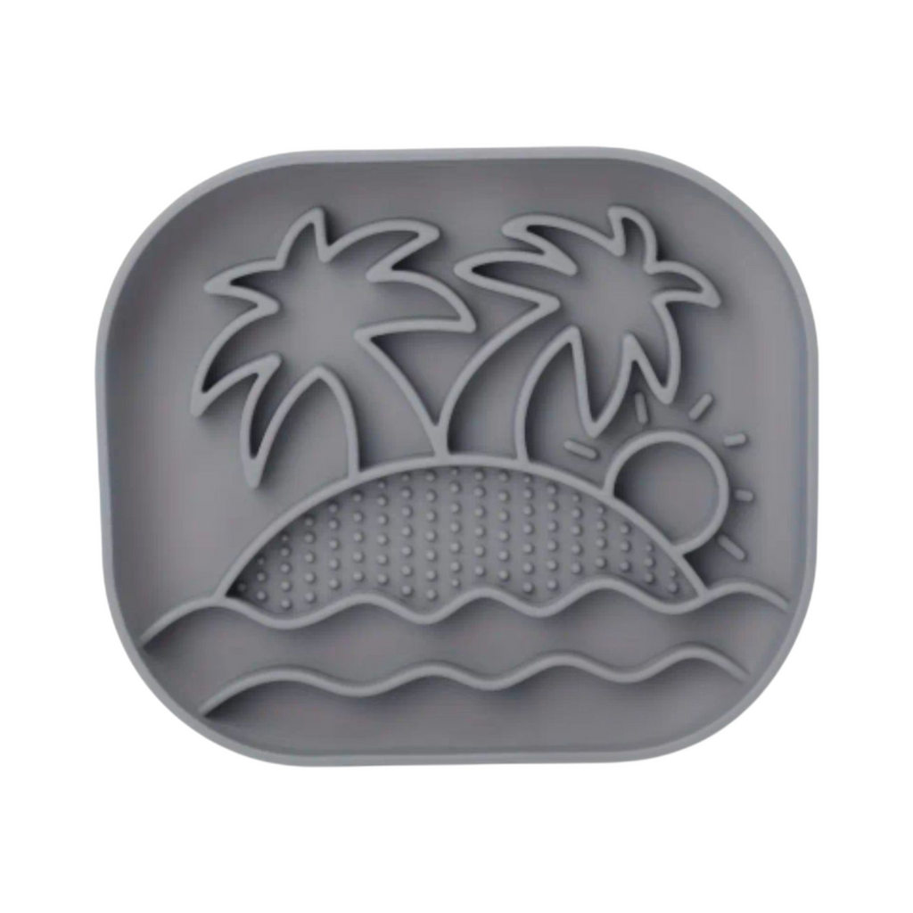 Slowfeeder/Slikkemåtte - Strand - Grå