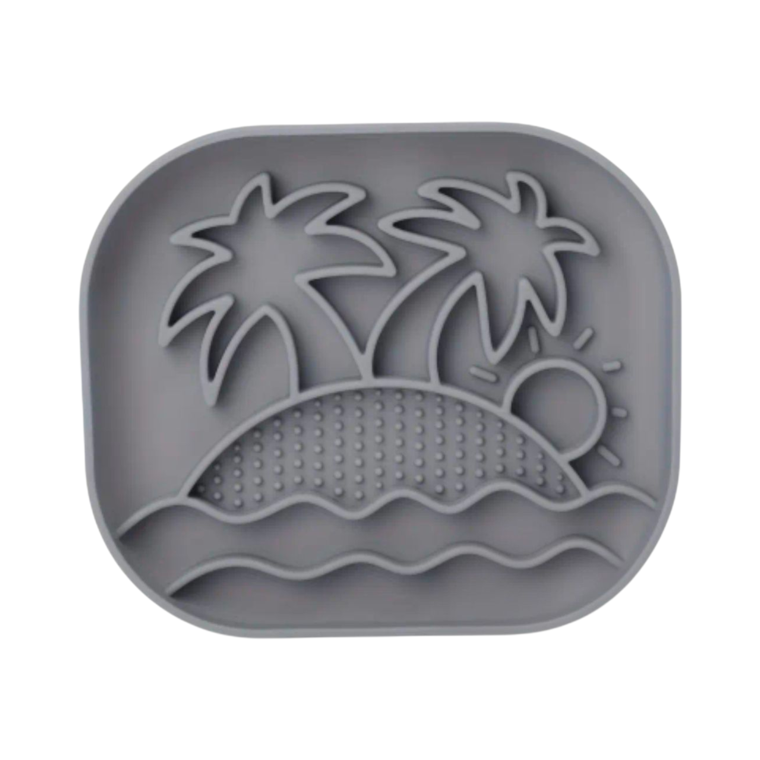 Slowfeeder/Slikkemåtte - Strand - Grå