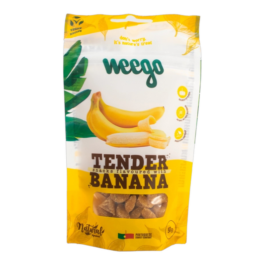 Weego - Bløde godbidder - Banan 50g