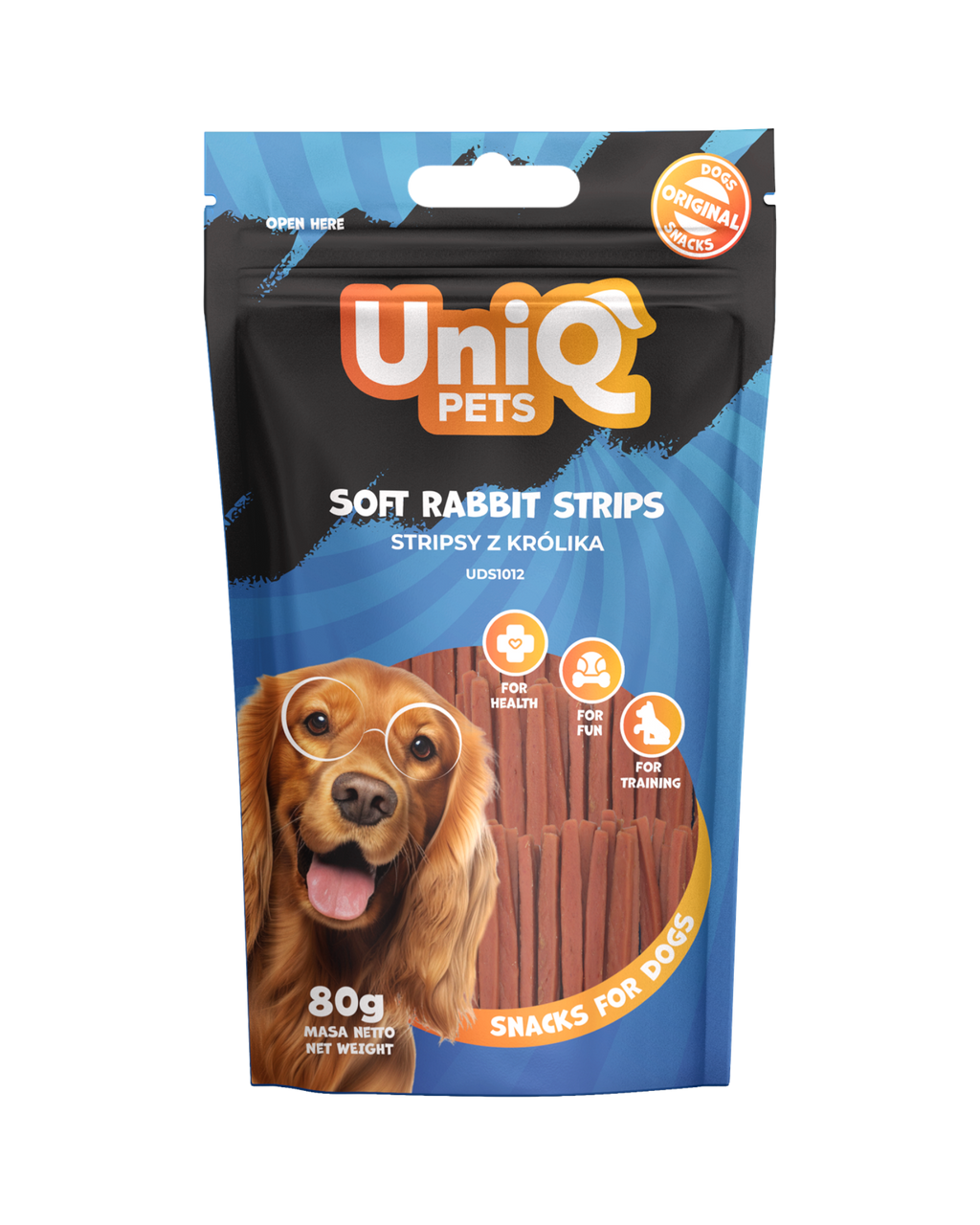 UniQ - Bløde strips m. Kanin - 80g