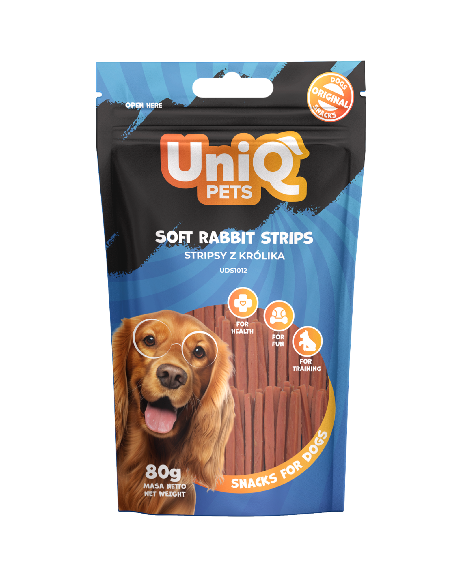 UniQ - Bløde strips m. Kanin - 80g