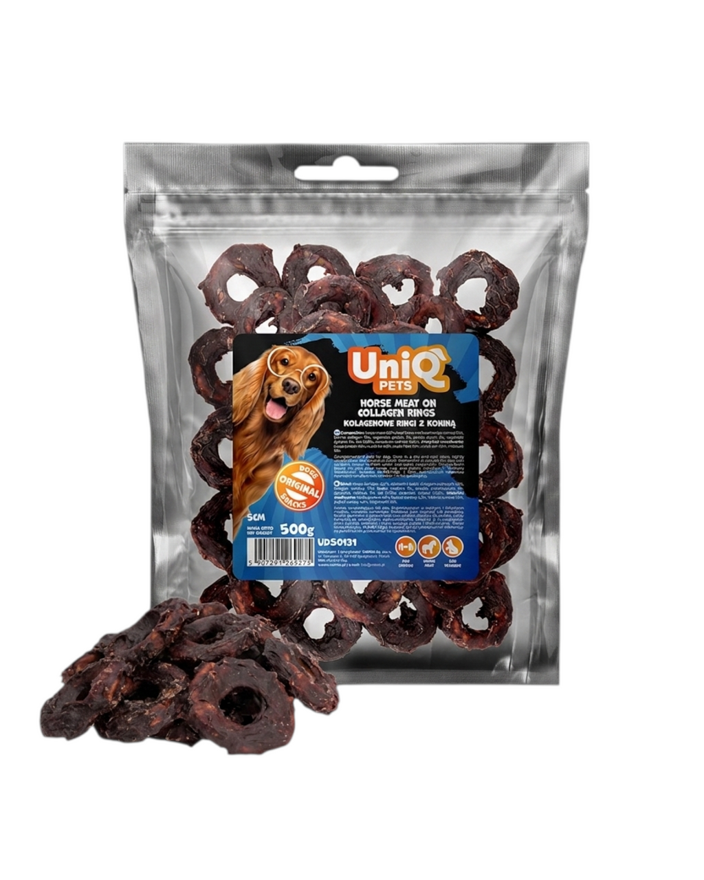 UniQ - Collagen ringe m. Hest - 500g