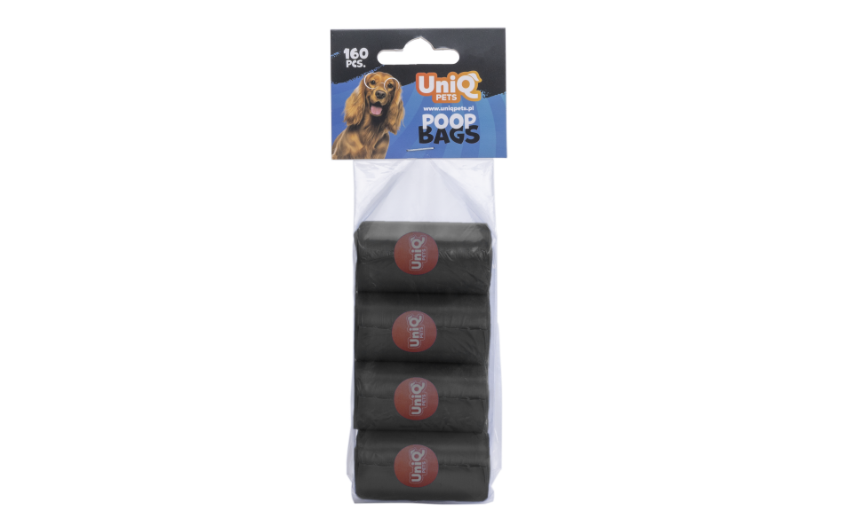 Høm Høm poser - 8 ruller á 20 stk. - Sorte