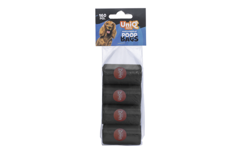 Høm Høm poser - 8 ruller á 20 stk. - Sorte