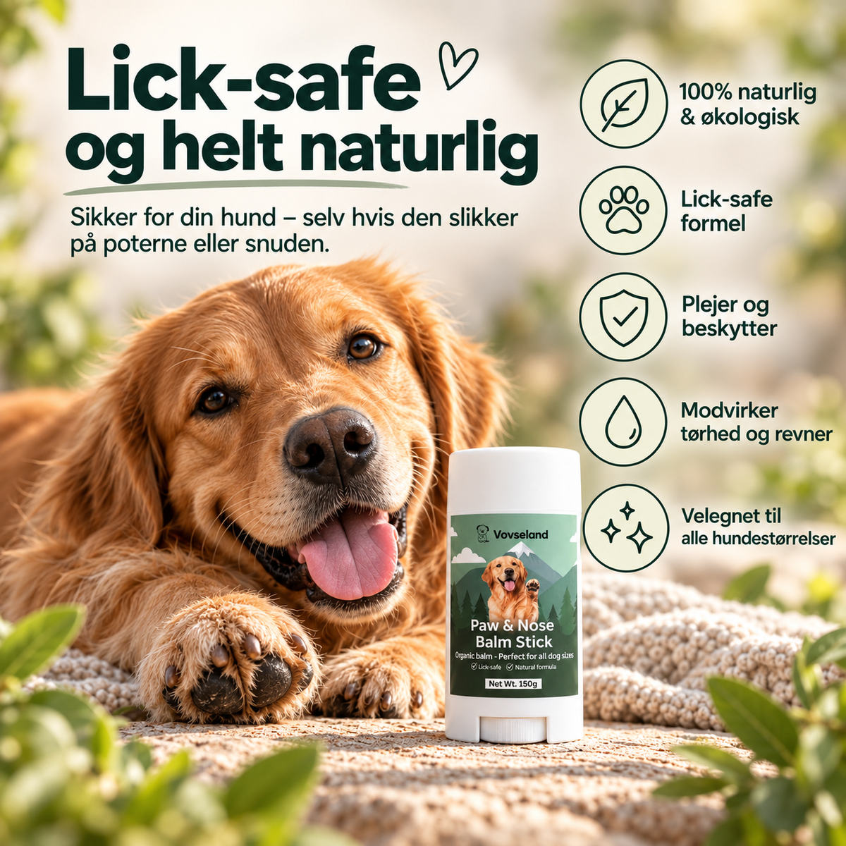 Vovseland - Snude & Pote Balsam - Stick