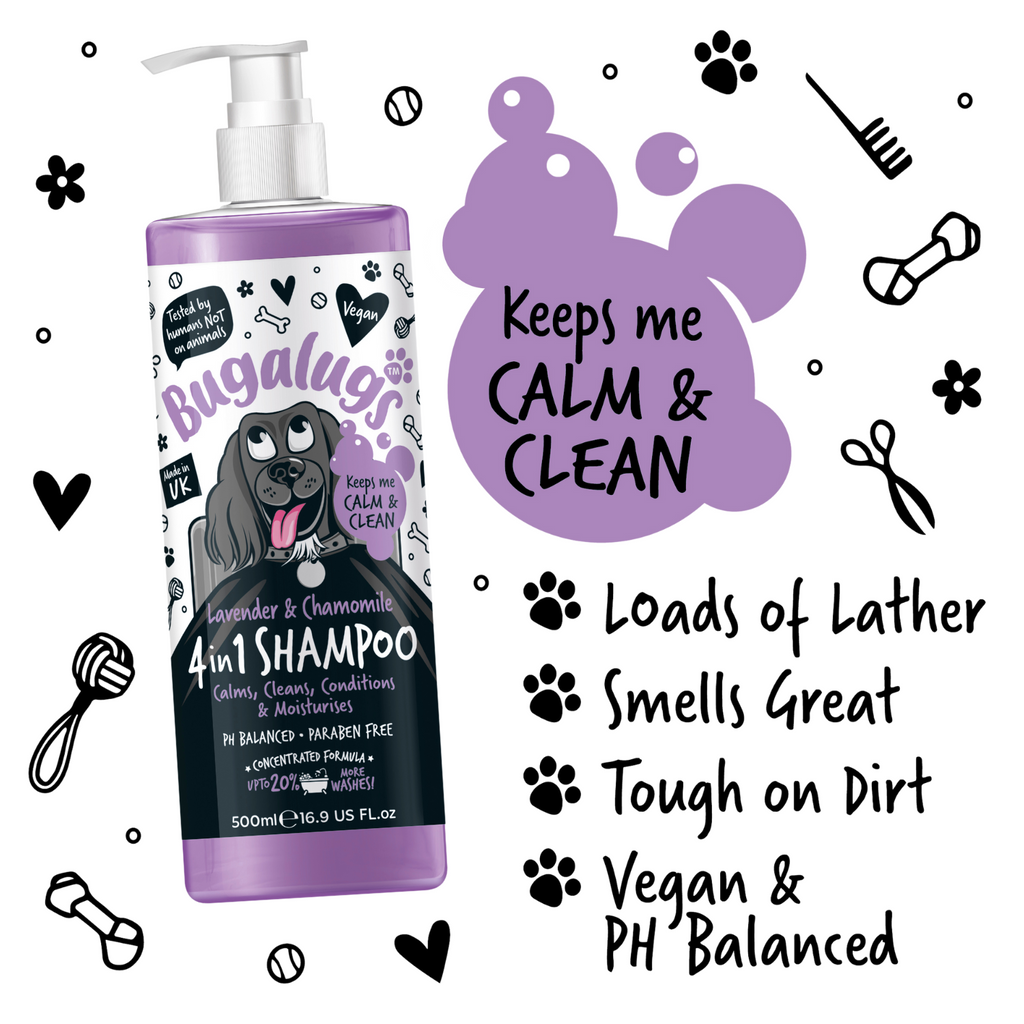 Bugalugs - Shampoo - 4 i 1 Lavendel & Kamille - 500ml