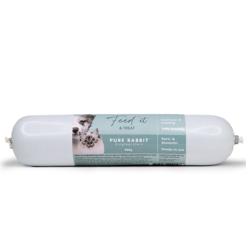 Feed'it - Foderpølse m. Kanin -  800g