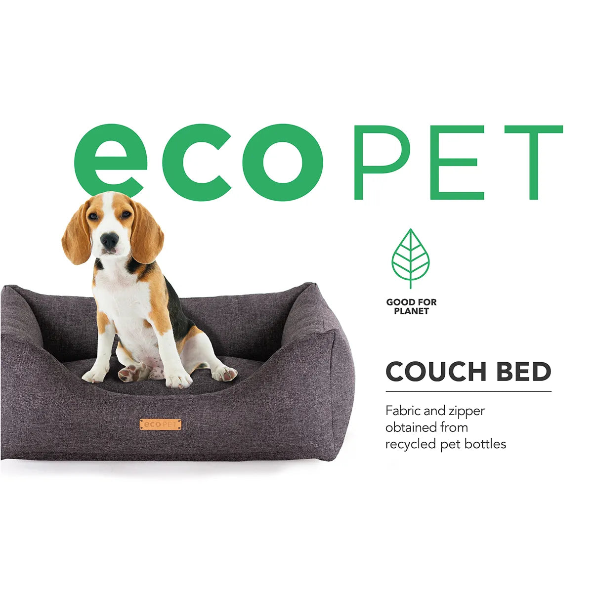 Hundeseng - EcoPet - Mørkegrå