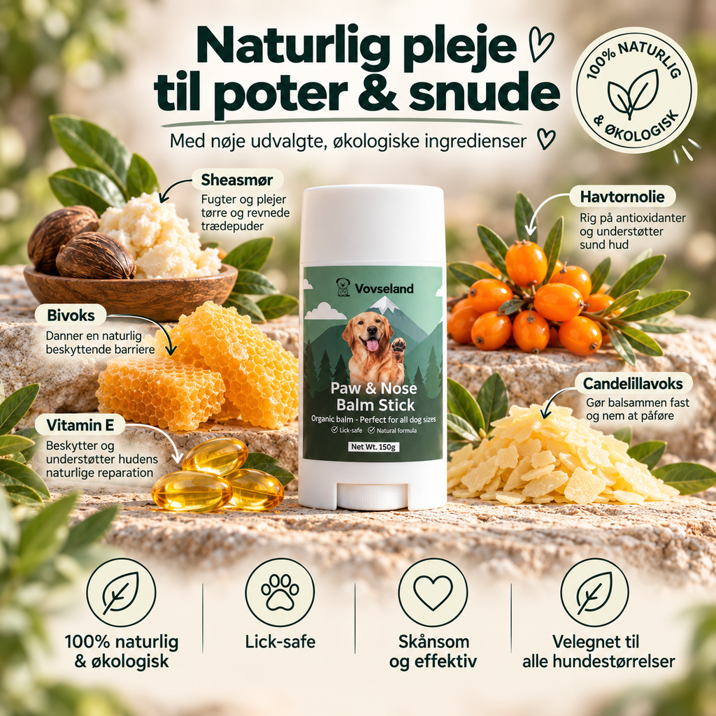 Vovseland - Snude & Pote Balsam - Stick