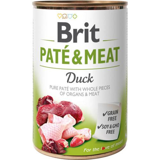 Brit - Patè & Meat - Vådfoder m. And 400g