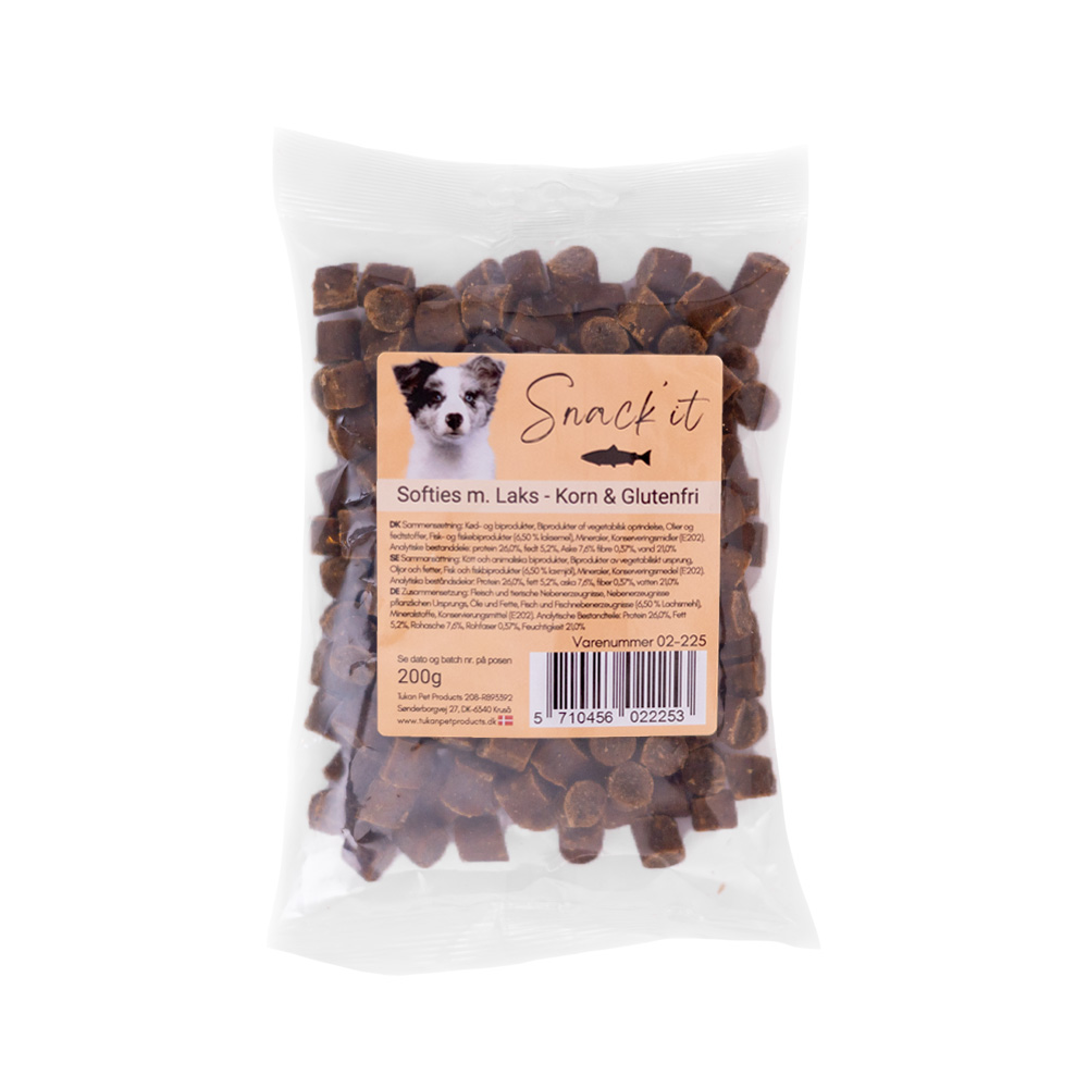 Snack'it - Bløde Godbidder m. Laks - 200g