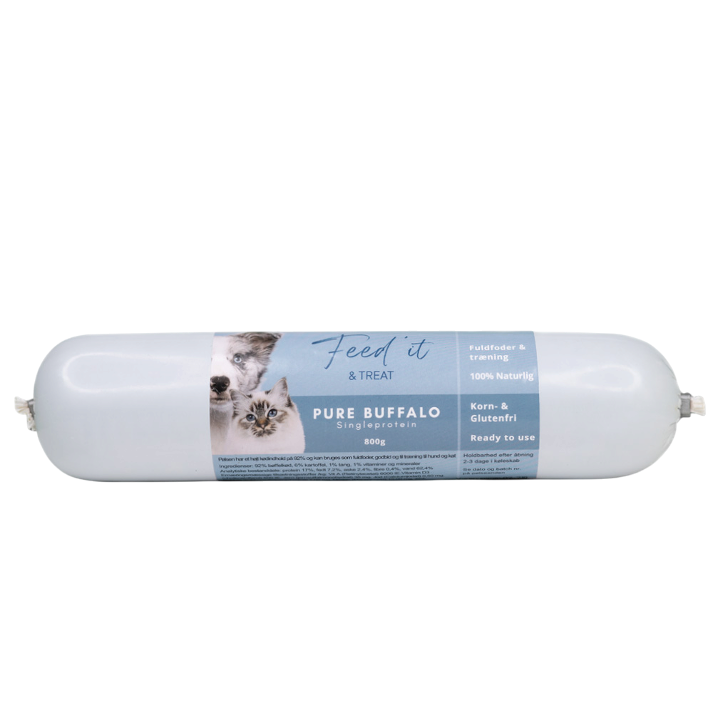 Feed'it - Foderpølse m. Bøffel -  800g