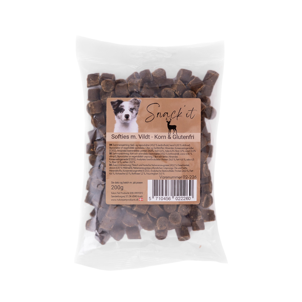 Snack'it - Bløde Godbidder m. Vildt - 200g