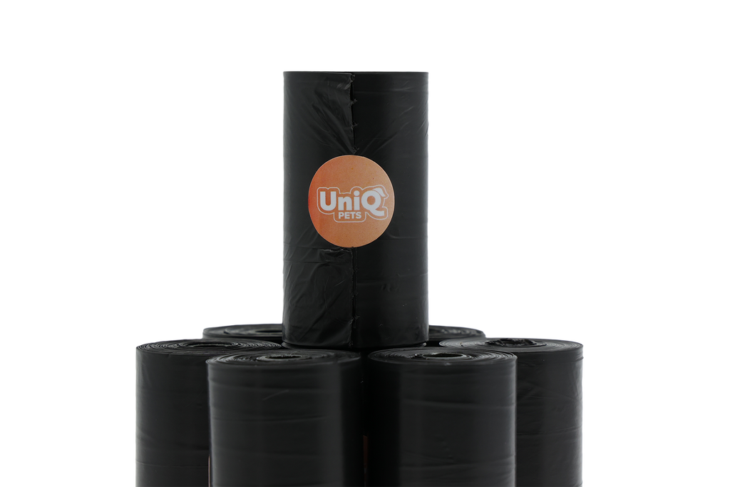 Høm Høm poser - 8 ruller á 20 stk. - Sorte