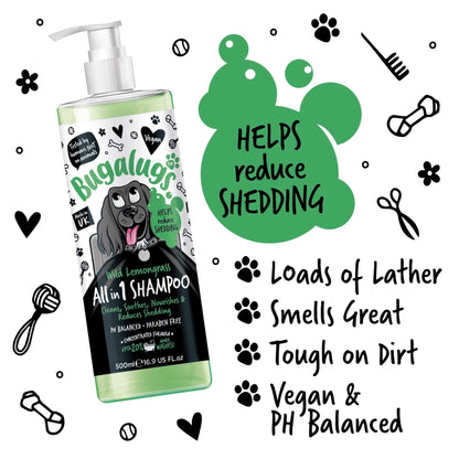 Bugalugs - Shampoo - Citrongræs All in 1 - 500ml