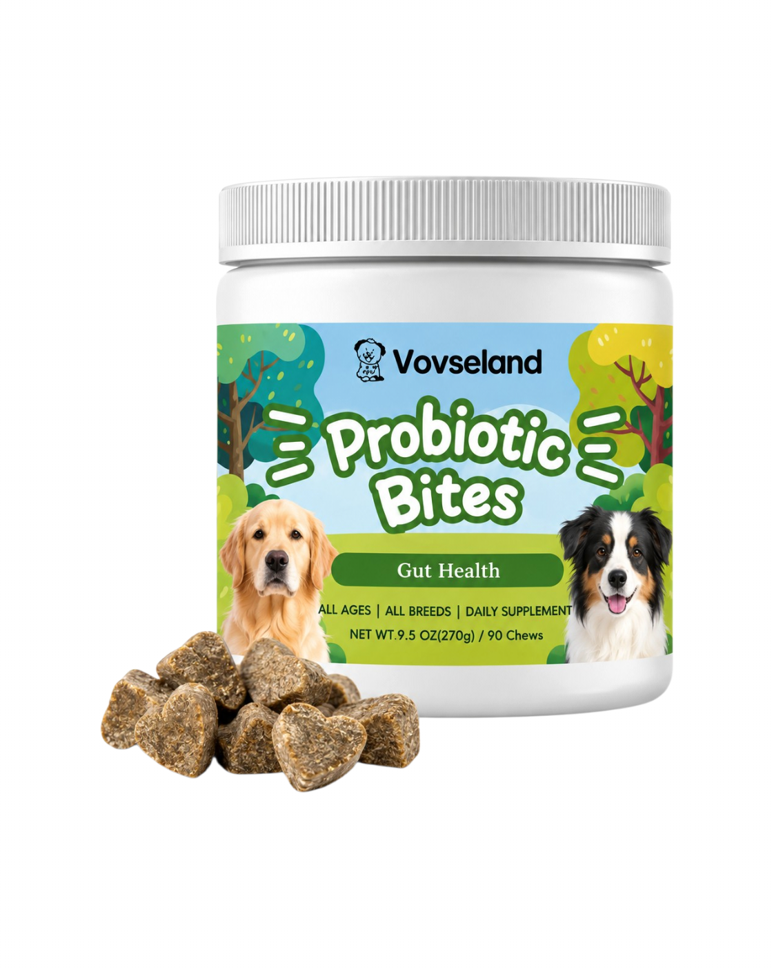 Vovseland - Tilskud - Probiotic Bites