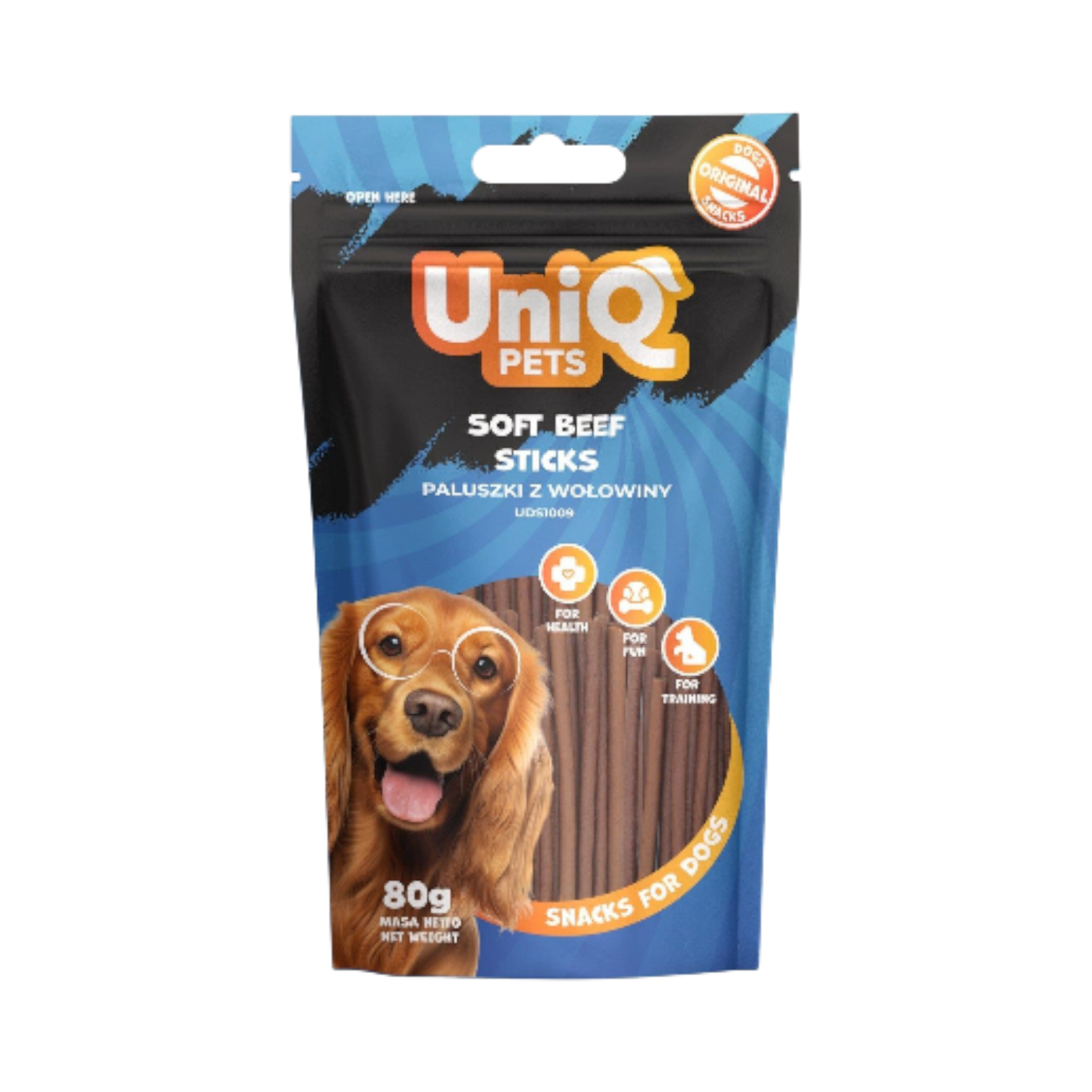 UniQ - Bløde sticks m. Okse - 80g