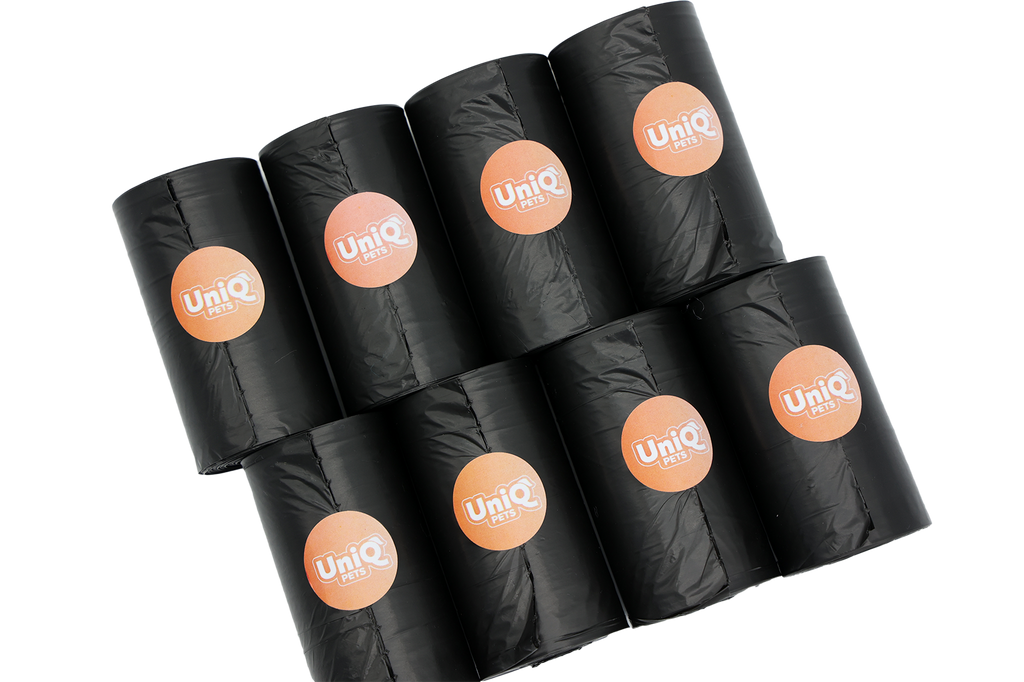 Høm Høm poser - 8 ruller á 20 stk. - Sorte