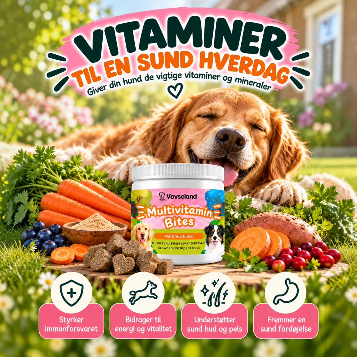 Vovseland - Tilskud - Multivitamin Bites