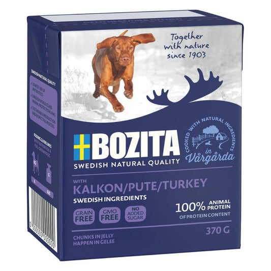 Bozita - Naturligt vådfoder Kornfri m. Kalkun 370 g