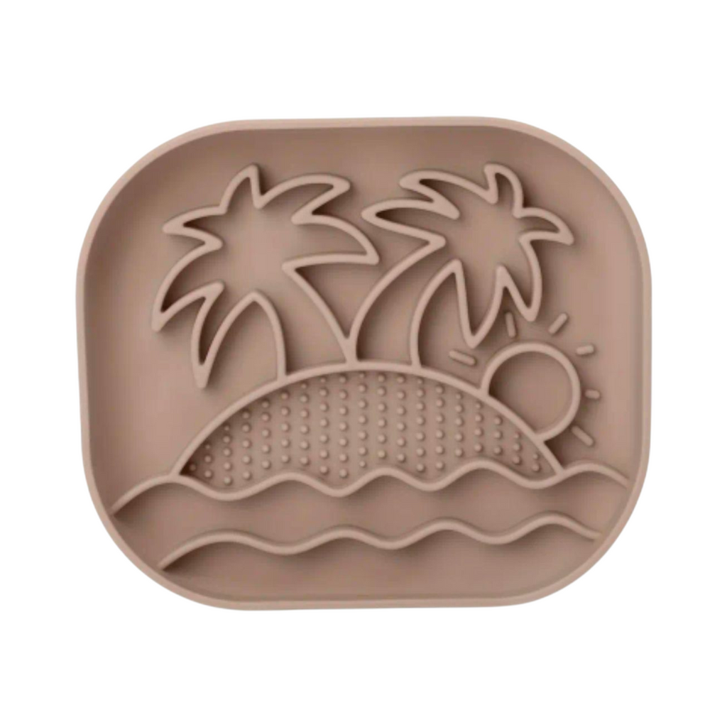 Slowfeeder/Slikkemåtte - Strand - Brun