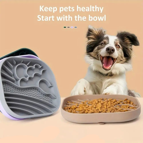 Slowfeeder/Slikkemåtte - Solskin - Grå