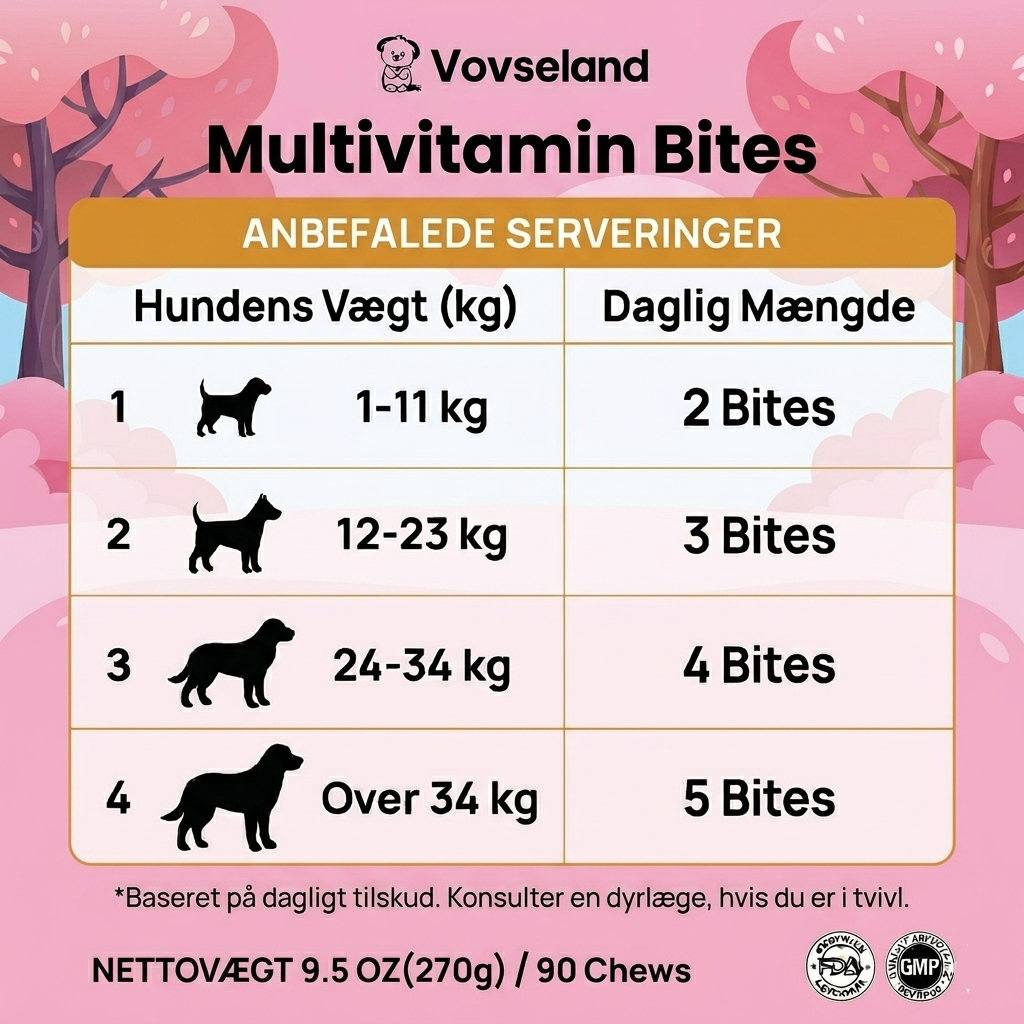 Vovseland - Tilskud - Multivitamin Bites
