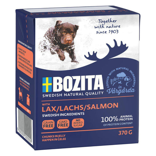 Bozita - Naturligt vådfoder Kornfri m. Laks 370 g