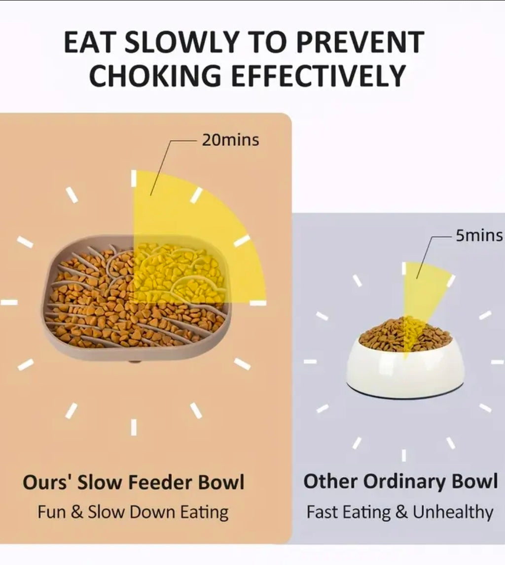 Slowfeeder/Slikkemåtte - Solskin - Grå