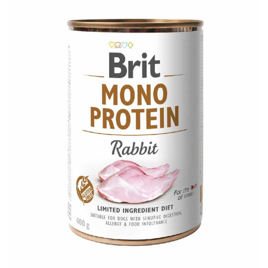 Brit - Mono Protein - Vådfoder m. Kanin 400g