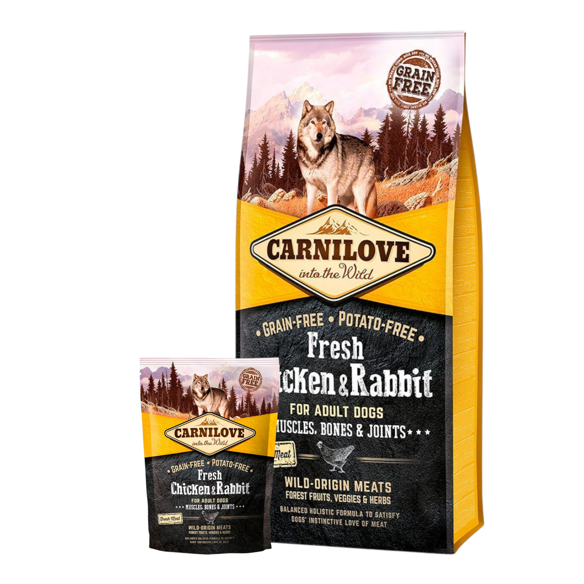 Carnilove - Kornfrit Hundefoder - FRESH - Voksen - Kylling & Kanin