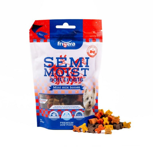 Frigera - Semi Moist - Mini Bone Mix, Til Hvalpe, 165g