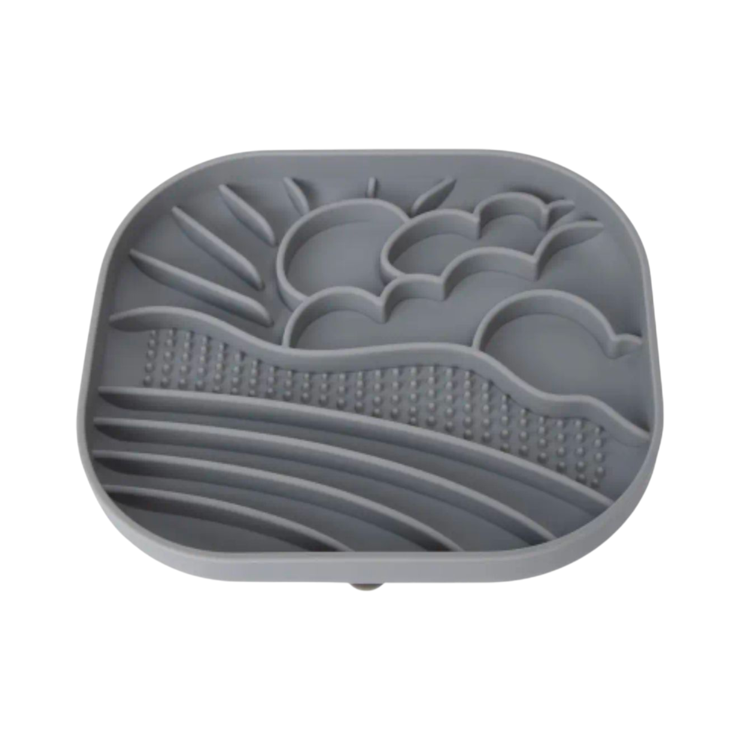 Slowfeeder/Slikkemåtte - Solskin - Grå